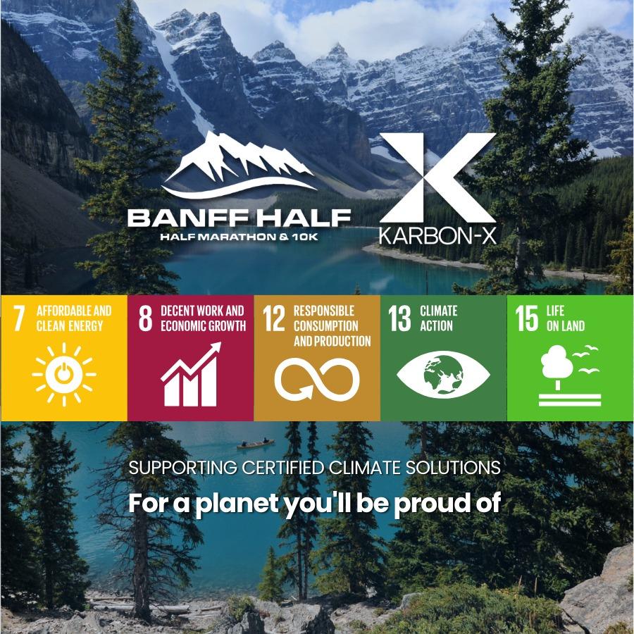 Banff Half Marathon 2025 sustainability impact banner