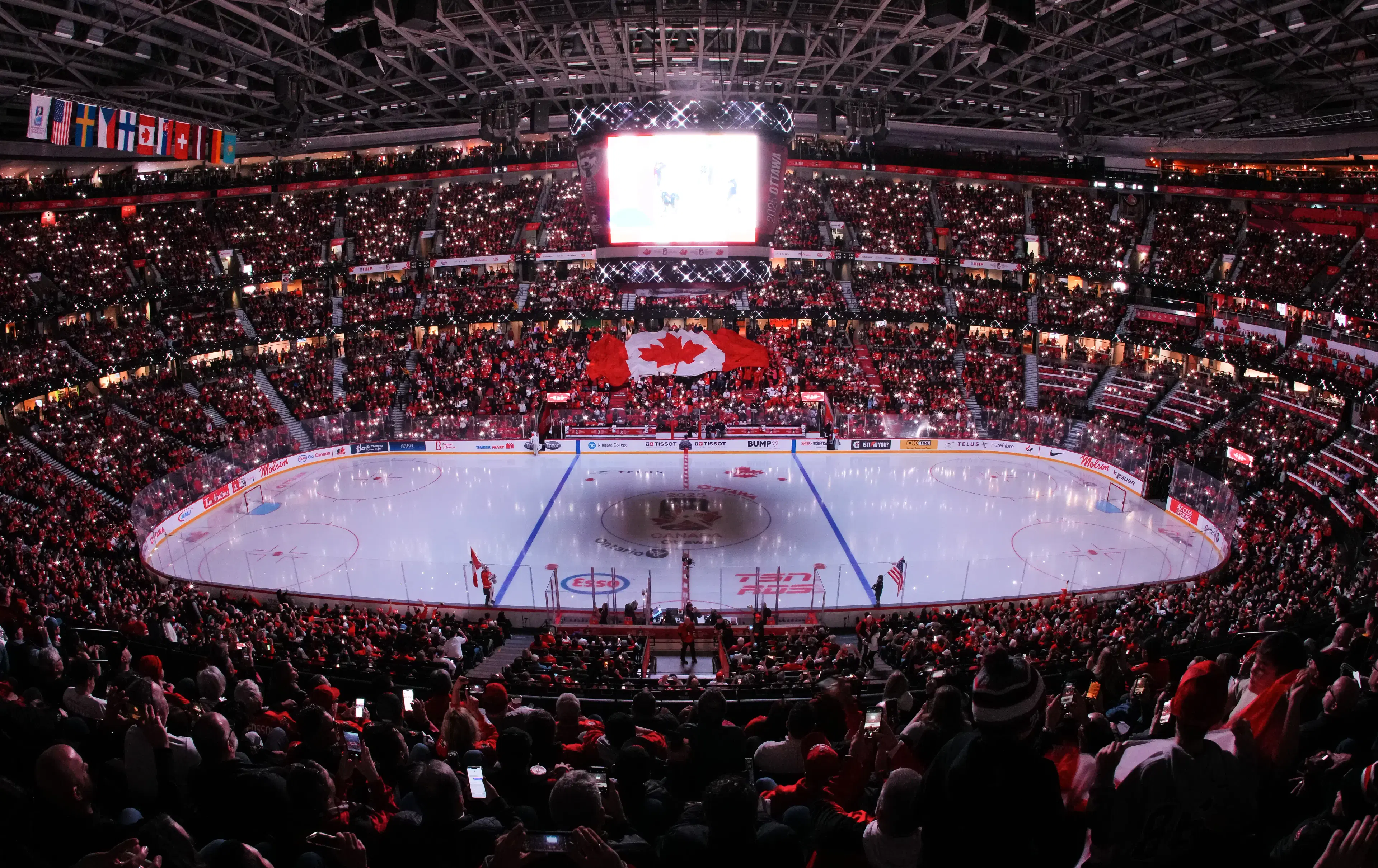 Ice rink background