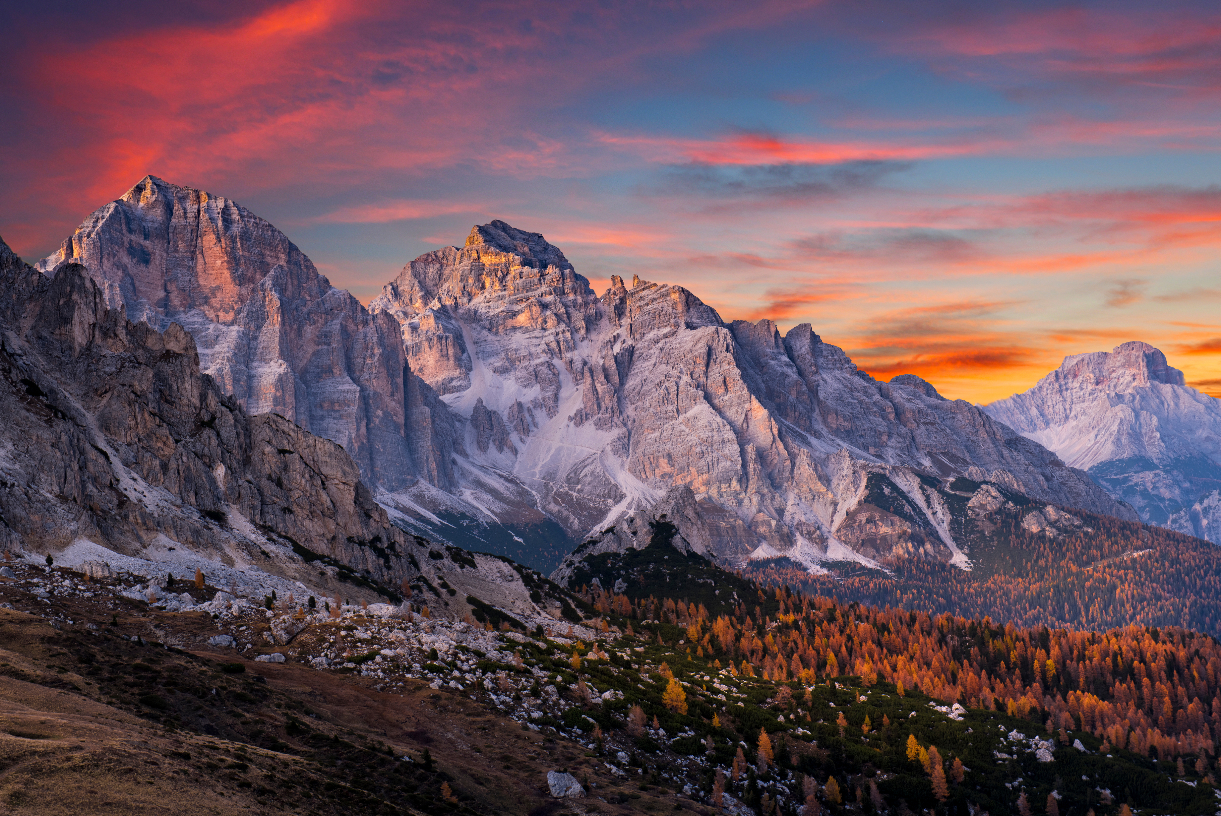 Mountain sunset