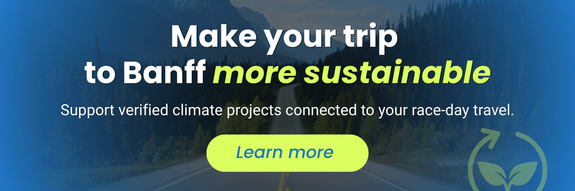 Trip sustainability information button